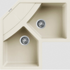 Мийка ELLECI UNICO CORNER bianco antico 62