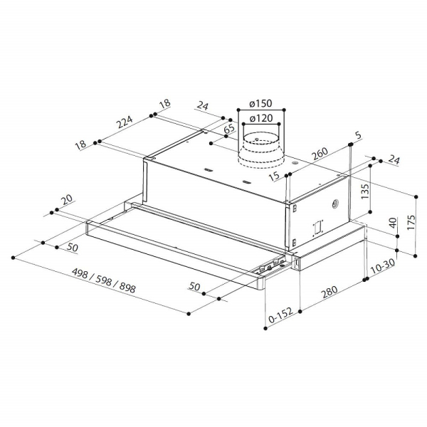 FABER FLEXA NG GLASS LUX WH A60