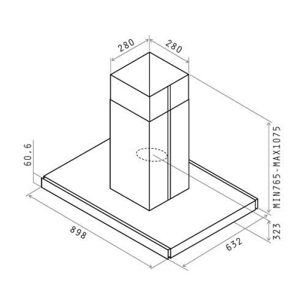 ELICA JOY ISLAND BLIX/A/90X60