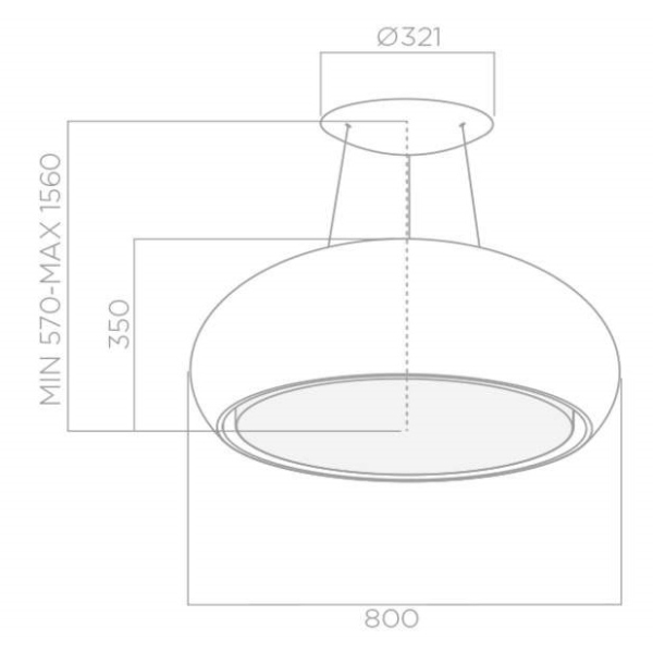 ELICA SEASHELL BL/F/80