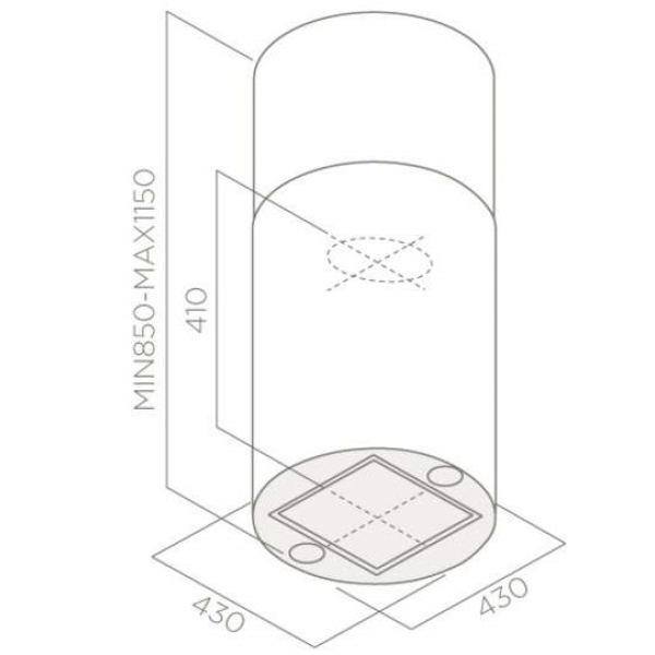 ELICA TUBE PRO ISLAND IX/A/43